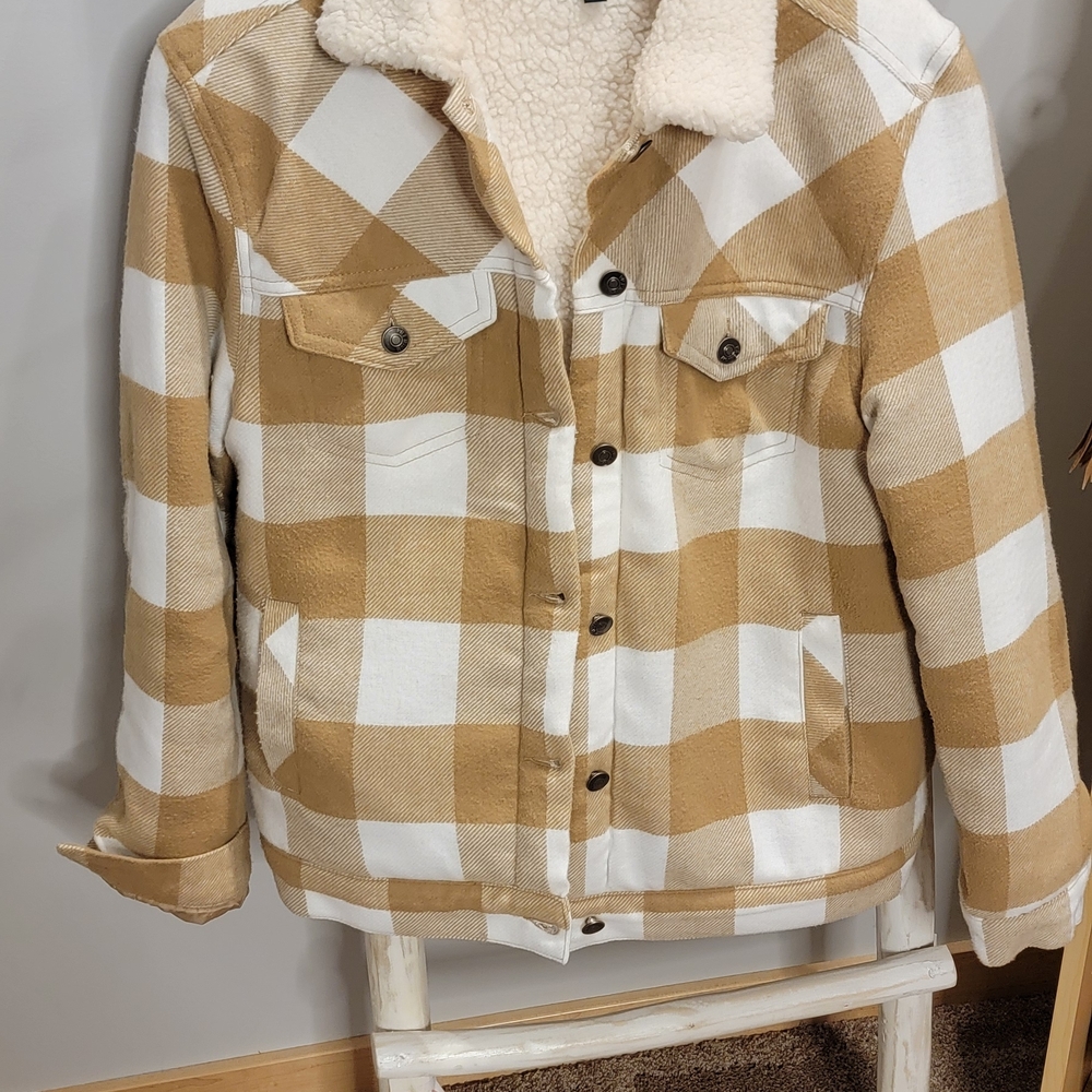 Love Tree Cream Sherpa Jacket
